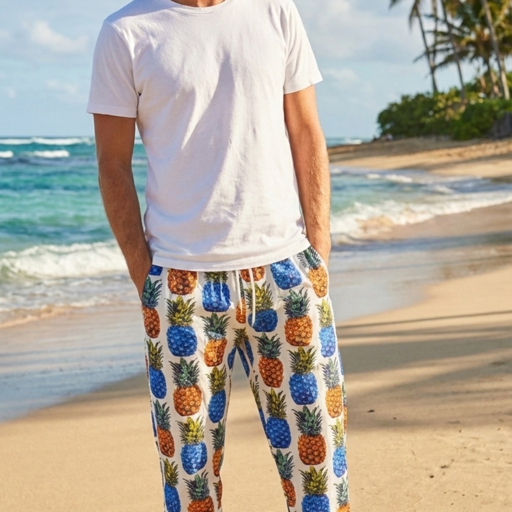 Pineapple Print Unisex Lounger Pants